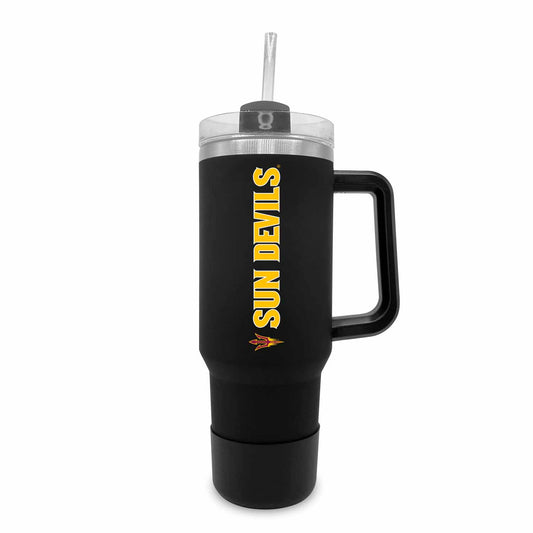 Arizona State Sun Devils College & University 40 oz Travel Tumbler With Handle - Black