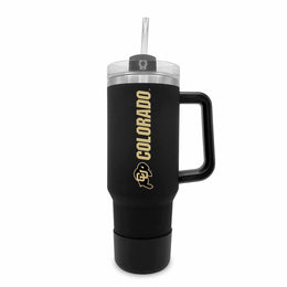 Colorado Buffaloes College & University 40 oz Travel Tumbler With Handle - Black