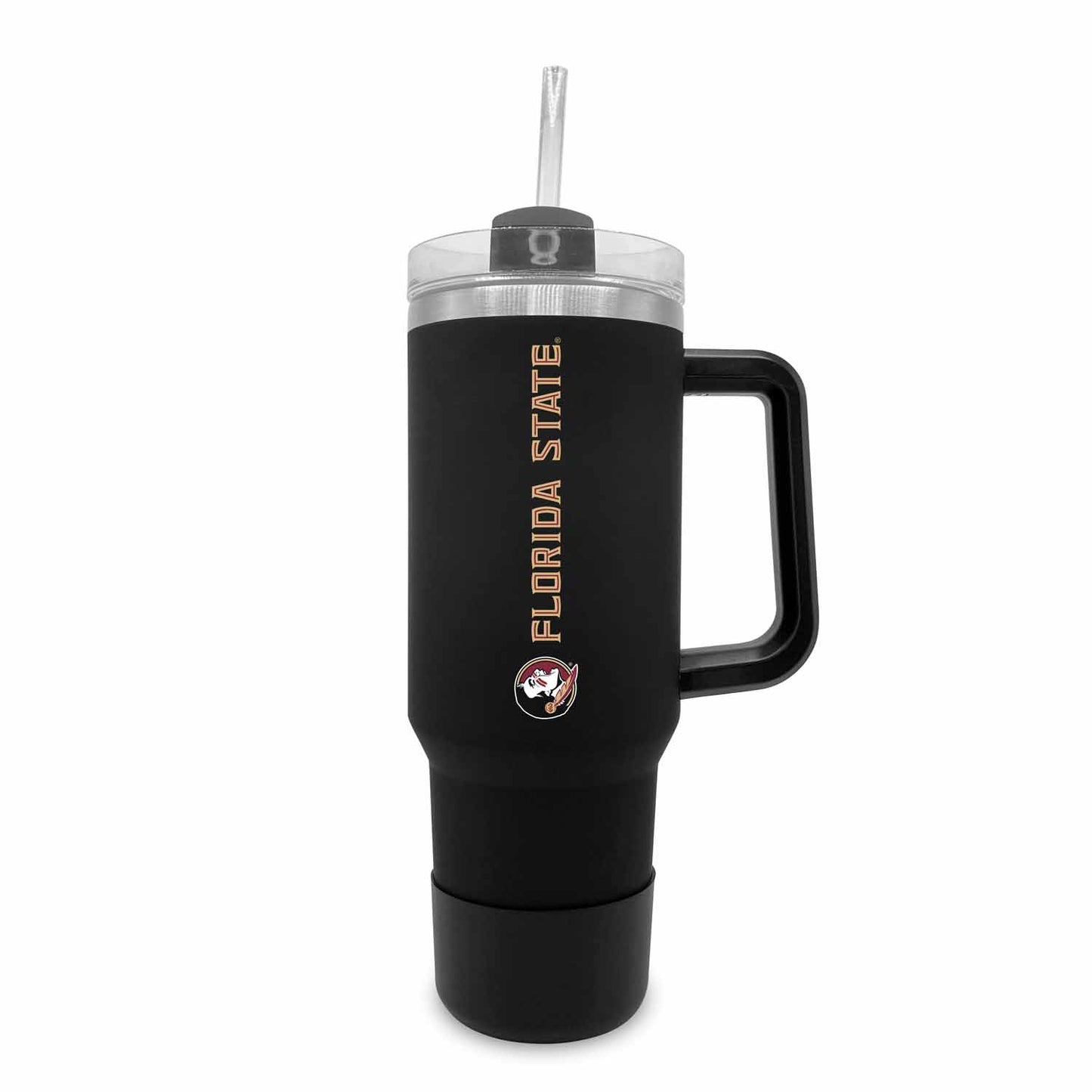 Florida State Seminoles College & University 40 oz Travel Tumbler With Handle - Black