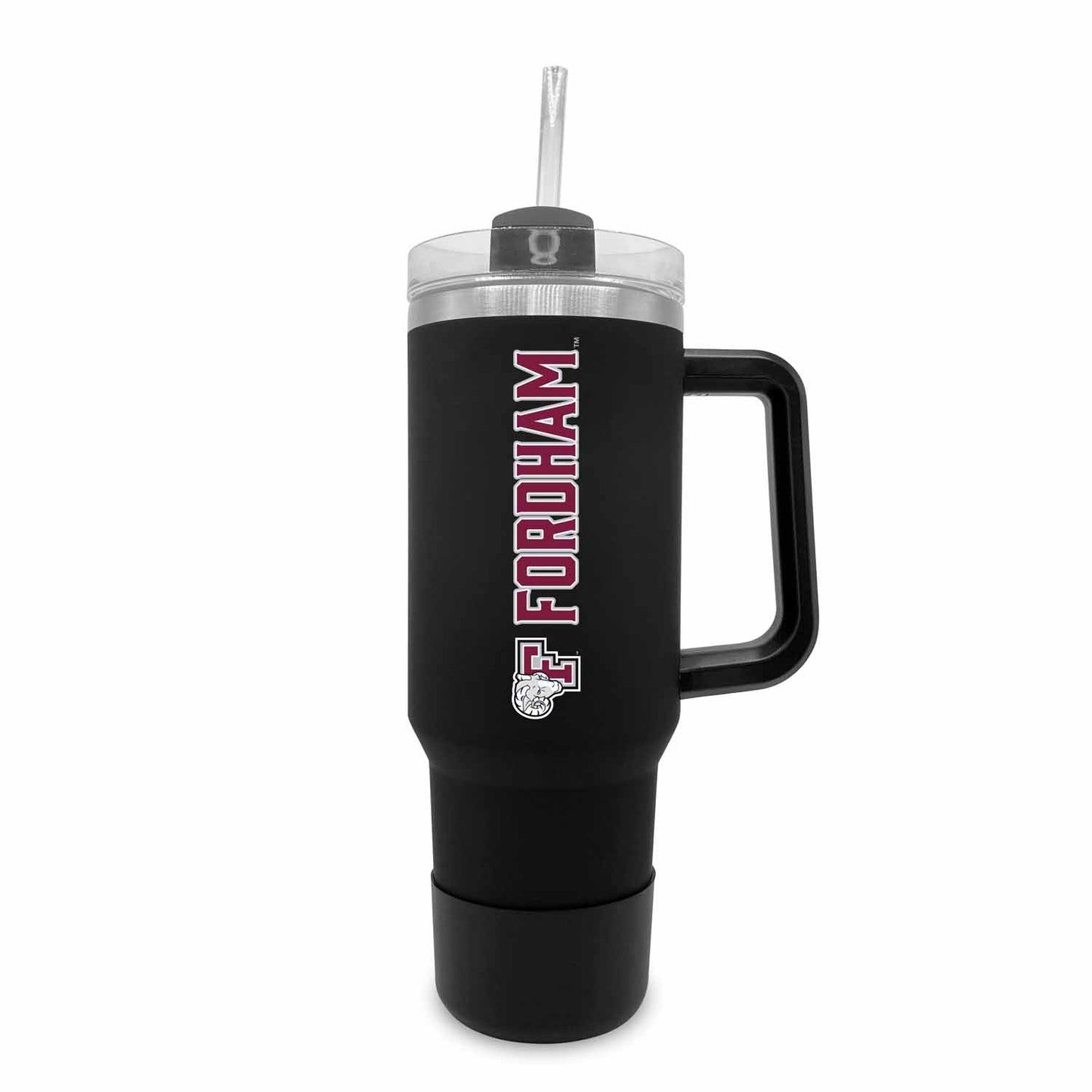 Fordham Rams College & University 40 oz Travel Tumbler With Handle - Black