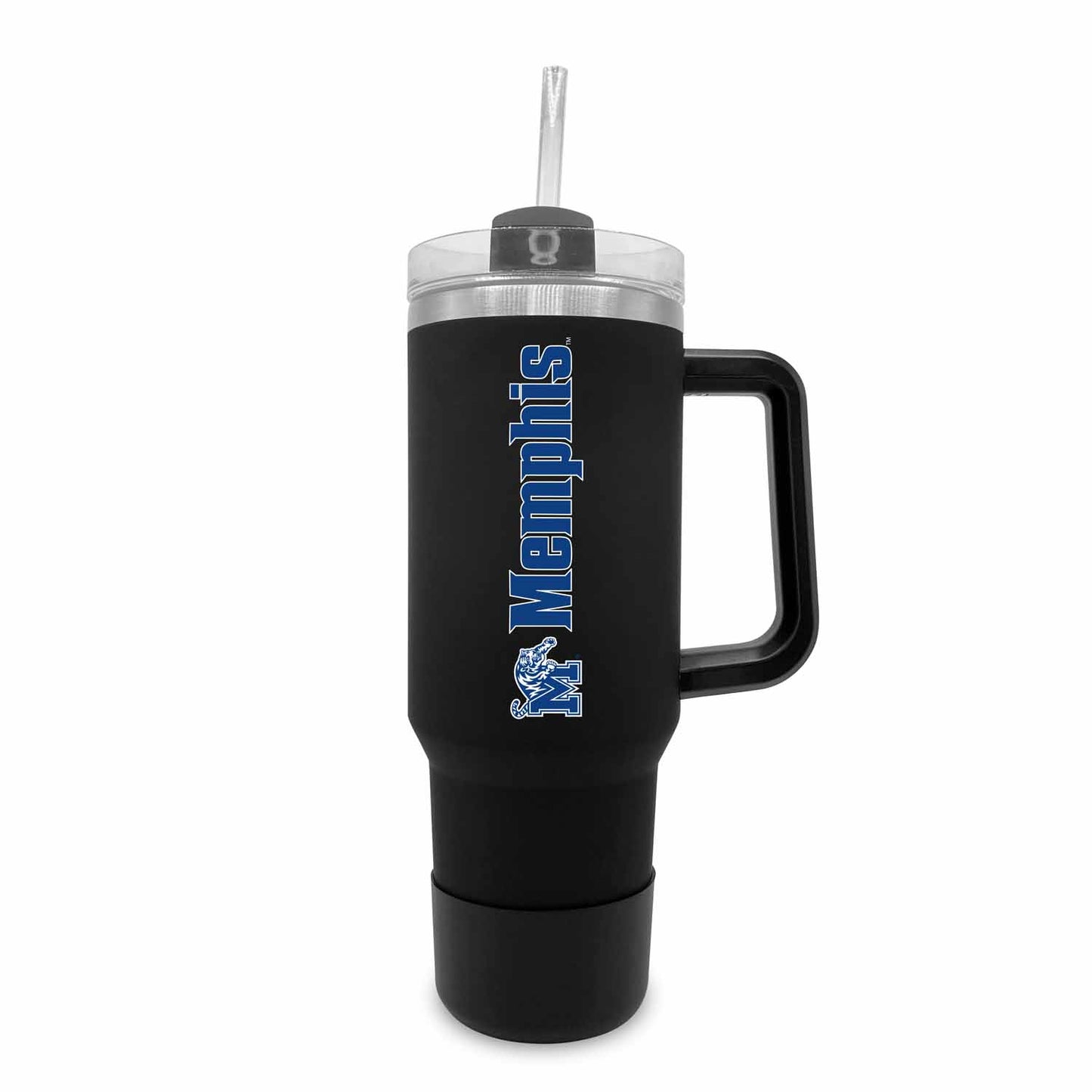 Memphis  Tigers College & University 40 oz Travel Tumbler With Handle - Black