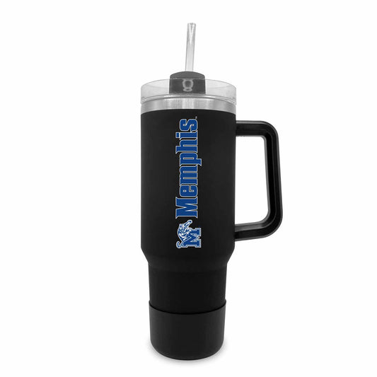 Memphis  Tigers College & University 40 oz Travel Tumbler With Handle - Black