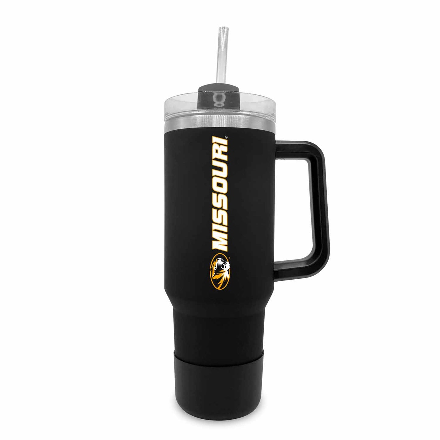 Missouri Tigers College & University 40 oz Travel Tumbler With Handle - Black
