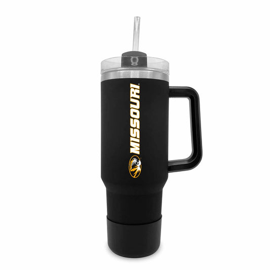 Missouri Tigers College & University 40 oz Travel Tumbler With Handle - Black