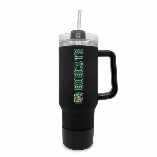 Ohio Bobcats College & University 40 oz Travel Tumbler With Handle - Black