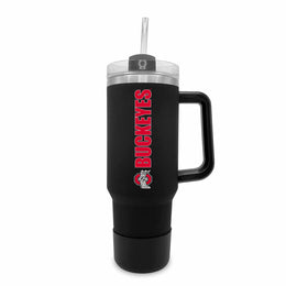 Ohio State Buckeyes College & University 40 oz Travel Tumbler With Handle - Black