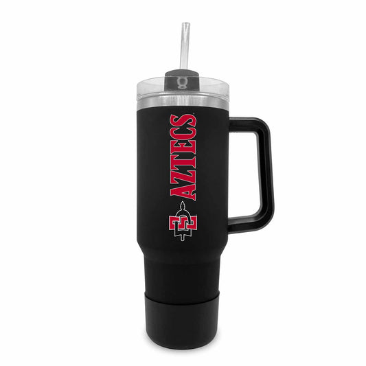San Diego State Aztecs College & University 40 oz Travel Tumbler With Handle - Black