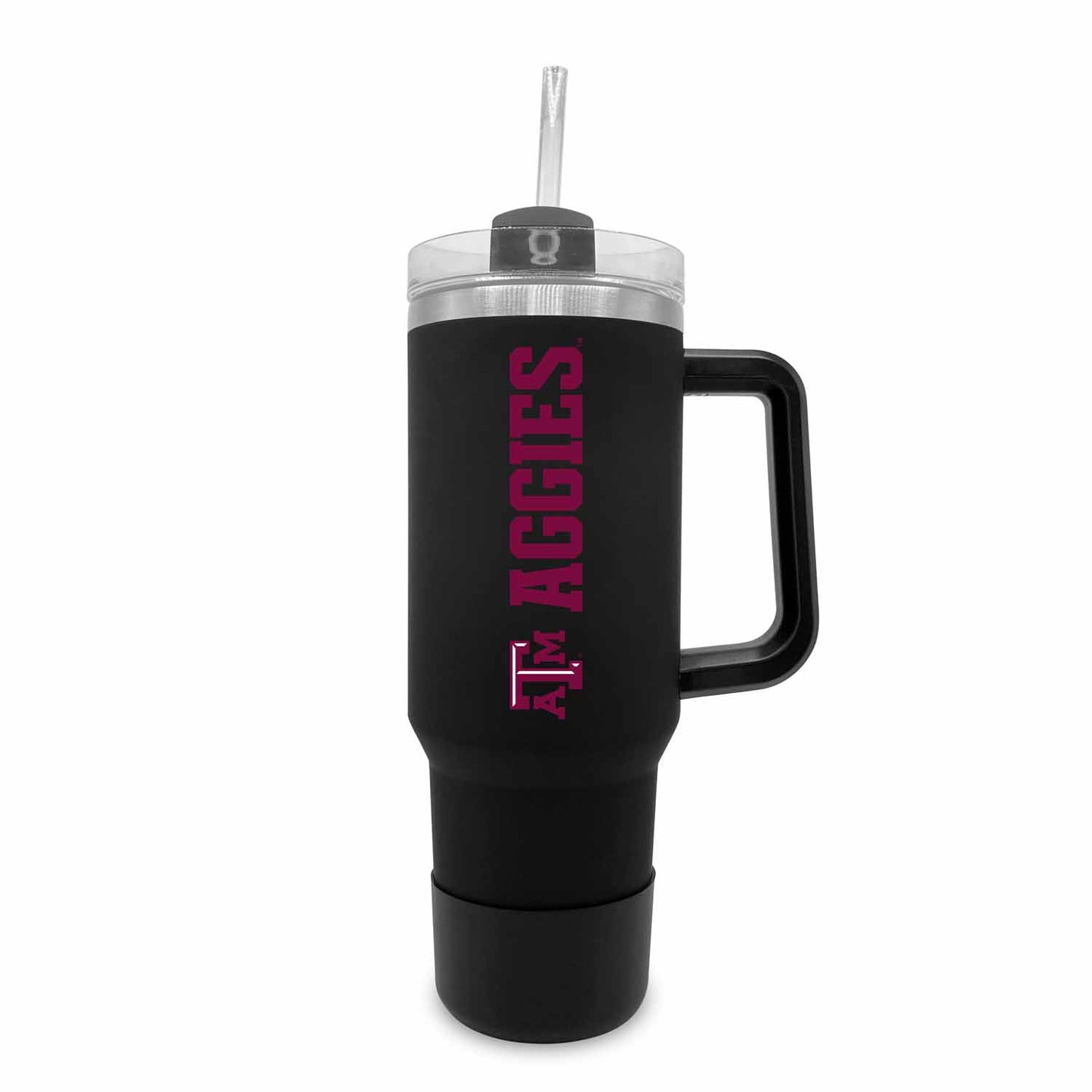 Texas A&M Aggies College & University 40 oz Travel Tumbler With Handle - Black