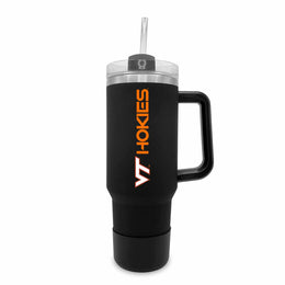 Virginia Tech Hokies College & University 40 oz Travel Tumbler With Handle - Black