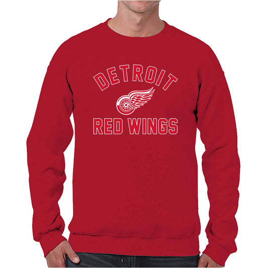 Detroit Red Wings Adult NHL Gameday Crewneck Sweatshirt - Red