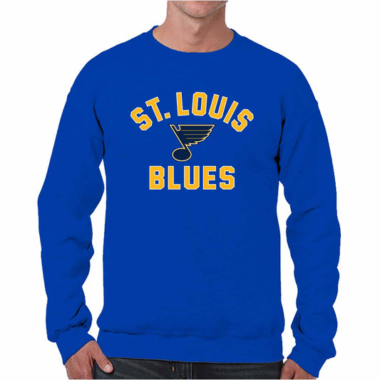 St. Louis Blues Adult NHL Gameday Crewneck Sweatshirt - Royal