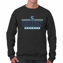 Seattle Kraken NHL Charcoal True Fan Crewneck Sweatshirt - Charcoal