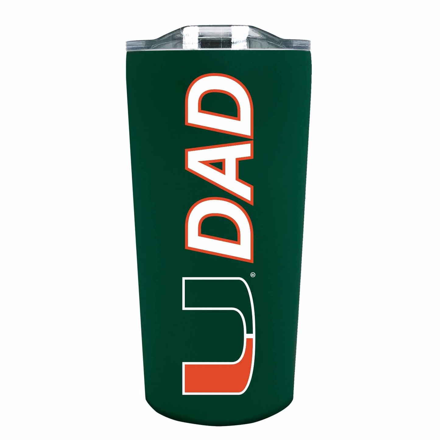 Miami Hurricanes NCAA Stainless Steel Travel Tumbler for Dad - Green