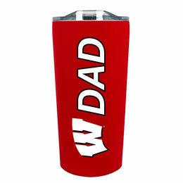 Wisconsin Badgers NCAA Stainless Steel Travel Tumbler for Dad - Red