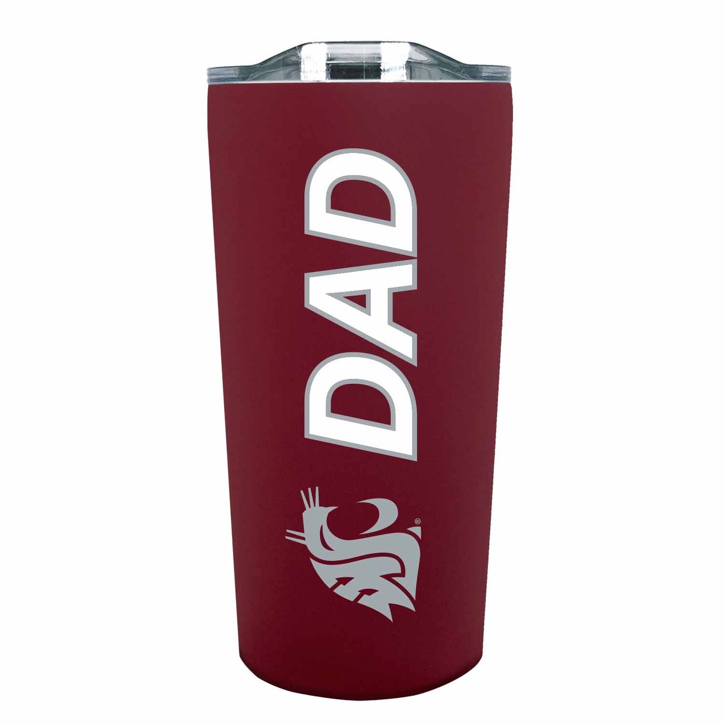 Washington State Cougars NCAA Stainless Steel Travel Tumbler for Dad - Maroon
