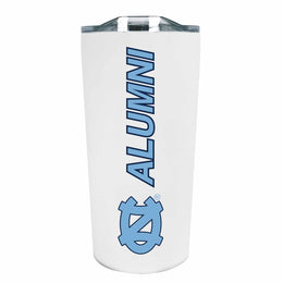 North Carolina Tar Heels Collegiate Stainless Steel Travel Tumbler for Alumni - White