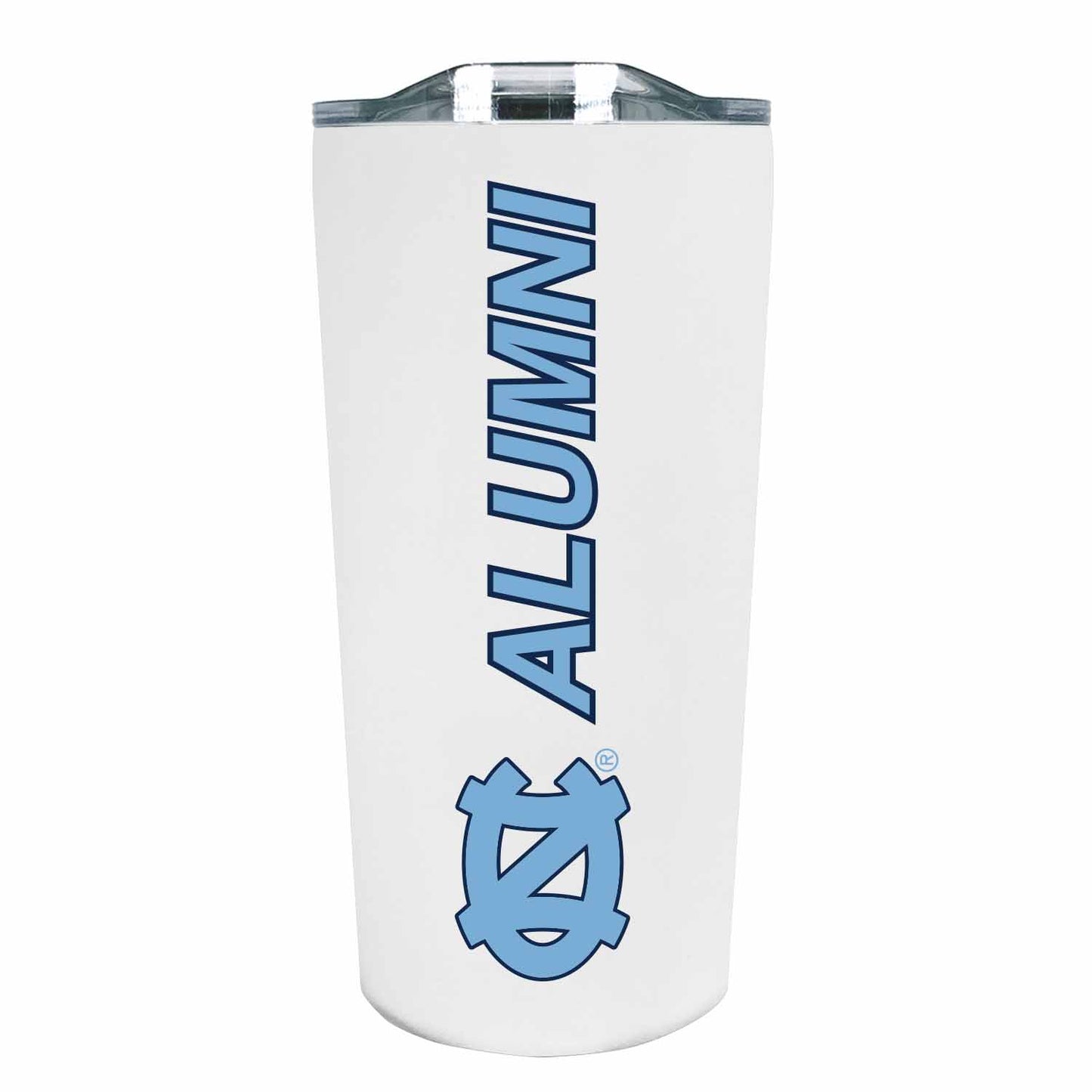 North Carolina Tar Heels Collegiate Stainless Steel Travel Tumbler for Alumni - White
