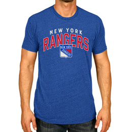 New York Rangers NHL Adult Powerplay Heathered Unisex T-Shirt - Royal