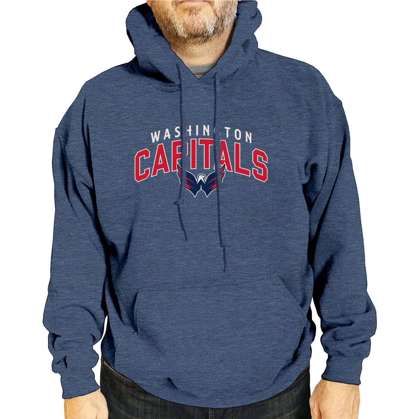 Washington Capitals NHL Adult Unisex Powerplay Hooded Sweatshirt - Navy