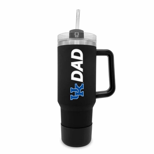 Kentucky Wildcats Collegiate 40oz Stainless Steel Travel Tumbler with Handle for Dad - Black