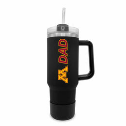 Minnesota Golden Gophers Collegiate 40oz Stainless Steel Travel Tumbler with Handle for Dad - Black