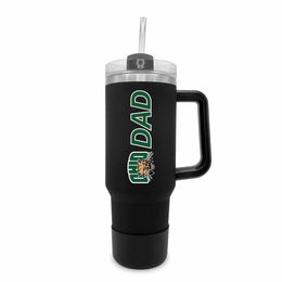 Ohio Bobcats Collegiate 40oz Stainless Steel Travel Tumbler with Handle for Dad - Black