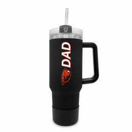Oregon State Beavers Collegiate 40oz Stainless Steel Travel Tumbler with Handle for Dad - Black