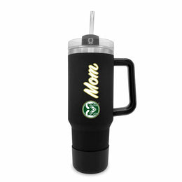 Colorado State Rams Collegiate 40oz Stainless Steel Travel Tumbler with Handle for Mom - Black