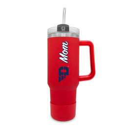 Dayton Flyers Collegiate 40oz Stainless Steel Travel Tumbler with Handle for Mom - Red
