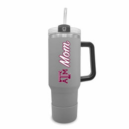 Texas A&M Aggies Collegiate 40oz Stainless Steel Travel Tumbler with Handle for Mom - Gray