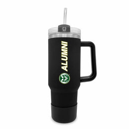 Colorado State Rams Collegiate 40oz Stainless Steel Travel Tumbler with Handle for Alumni - Black