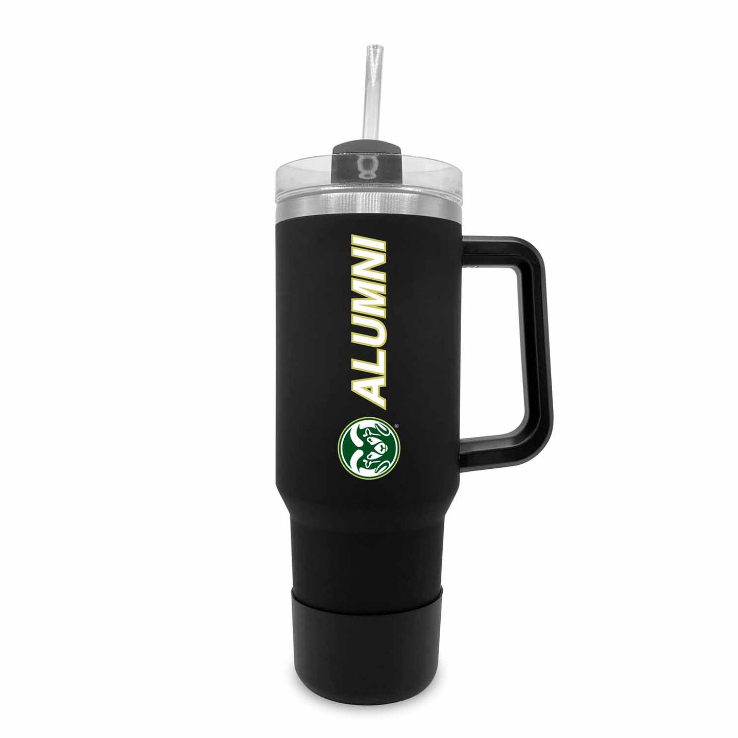 Colorado State Rams Collegiate 40oz Stainless Steel Travel Tumbler with Handle for Alumni - Black