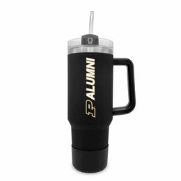 Purdue Boilermakers Collegiate 40oz Stainless Steel Travel Tumbler with Handle for Alumni - Black