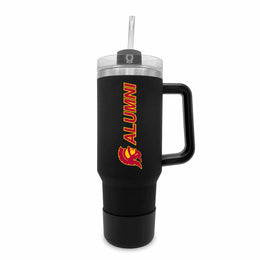 USC Trojans Collegiate 40oz Stainless Steel Travel Tumbler with Handle for Alumni - Black
