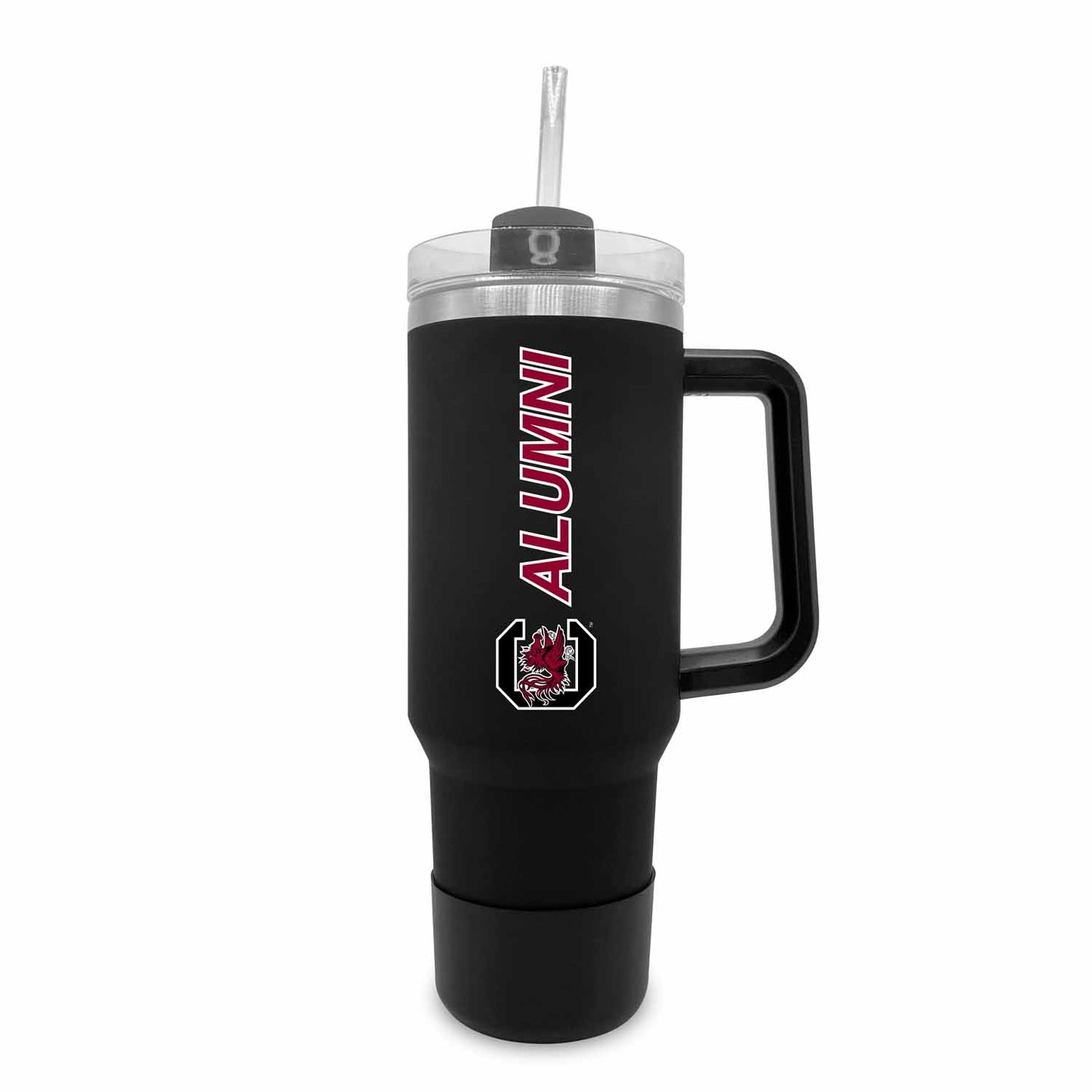 South Carolina Gamecocks Collegiate 40oz Stainless Steel Travel Tumbler with Handle for Alumni - Black