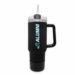 Tulane Green Wave Collegiate 40oz Stainless Steel Travel Tumbler with Handle for Alumni - Black