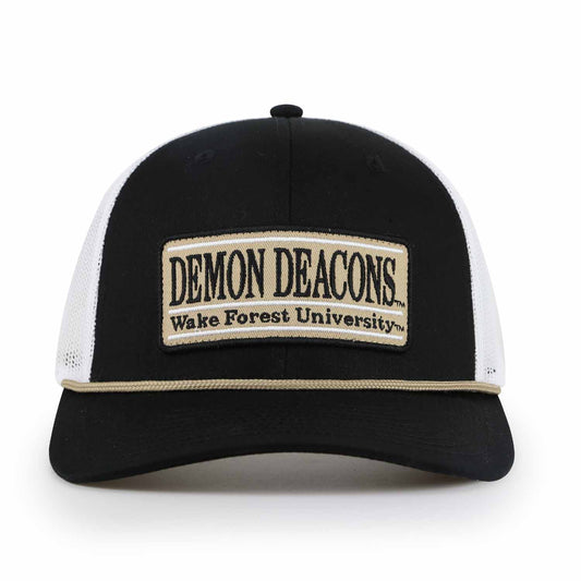 Wake Forest Demon Deacons NCAA Adult Elite Everyday Adjustable Mesh Trucker Hat - Black