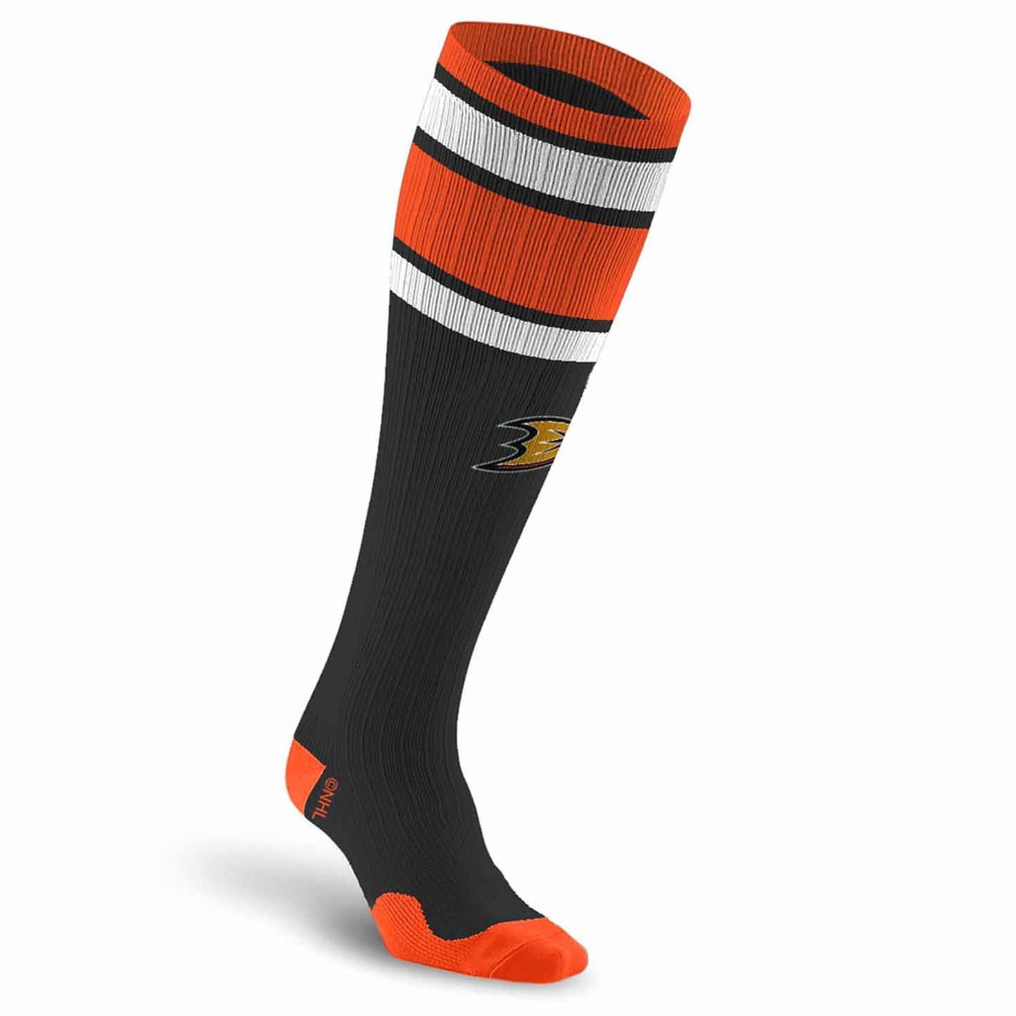 Anaheim Ducks NHL Adult Knee High-Performance Socks - Black