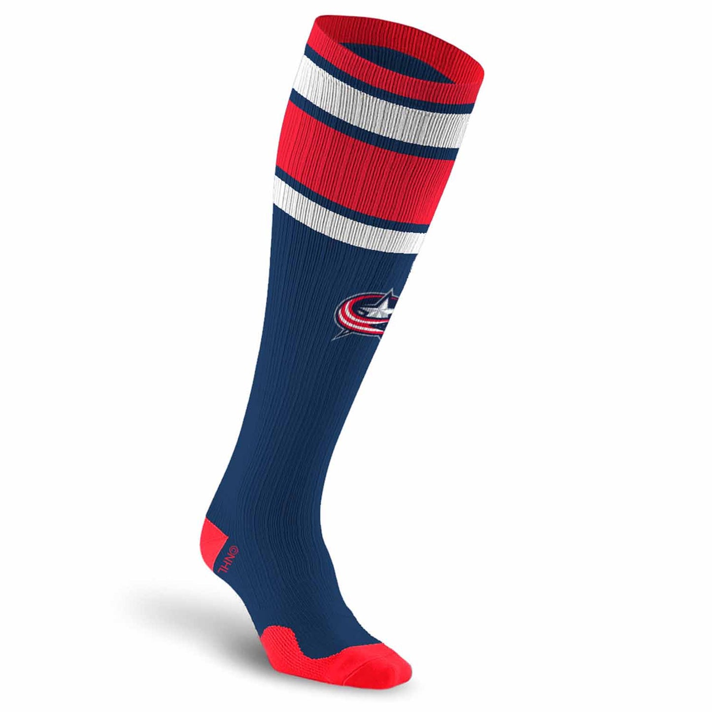 Columbus Blue Jackets NHL Adult Knee High-Performance Socks - Navy