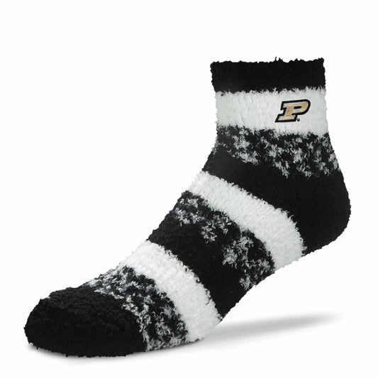 Purdue Boilermakers NCAA Unisex Cozy Soft Sleep Socks - Black