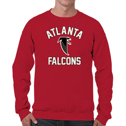 Atlanta Falcons NFL Adult Unisex Retro Gameday Ultra Soft Fleece Crewneck Sweatshirt - Red
