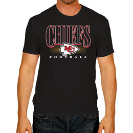 Kansas City Chiefs NFL Adult Overtime Blueprint Tag-Less T-Shirt - Black