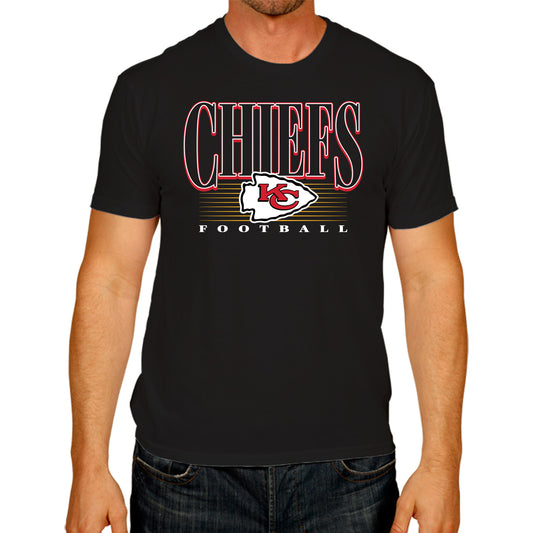 Kansas City Chiefs NFL Adult Overtime Blueprint Tag-Less T-Shirt - Black