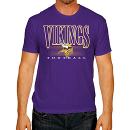 Minnesota Vikings NFL Adult Overtime Blueprint Tag-Less T-Shirt - Purple