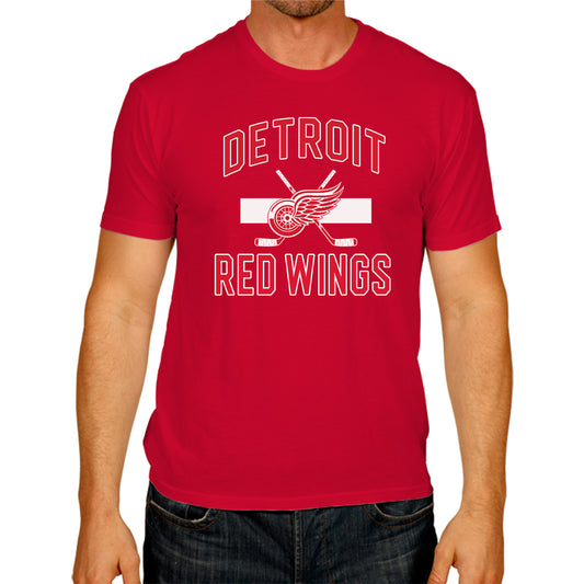 Detroit Red Wings NHL Adult Faceoff Tag-Less T-Shirt - Red