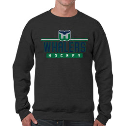 Hartford Whalers NHL Charcoal True Fan Crewneck Sweatshirt - Charcoal