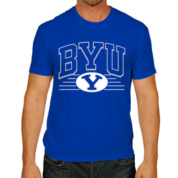 BYU Cougars NCAA Adult Unisex Overtime Classics T-Shirt - Royal