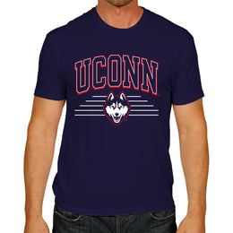 UCONN Huskies NCAA Adult Unisex Overtime Classics T-Shirt - Navy