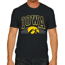 Iowa Hawkeyes NCAA Adult Unisex Overtime Classics T-Shirt - Black