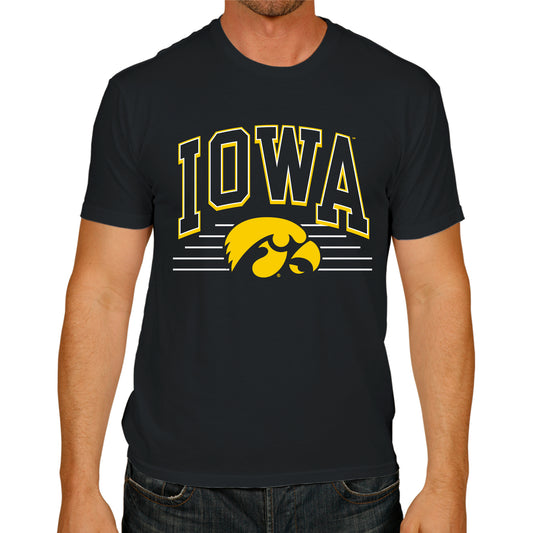 Iowa Hawkeyes NCAA Adult Unisex Overtime Classics T-Shirt - Black